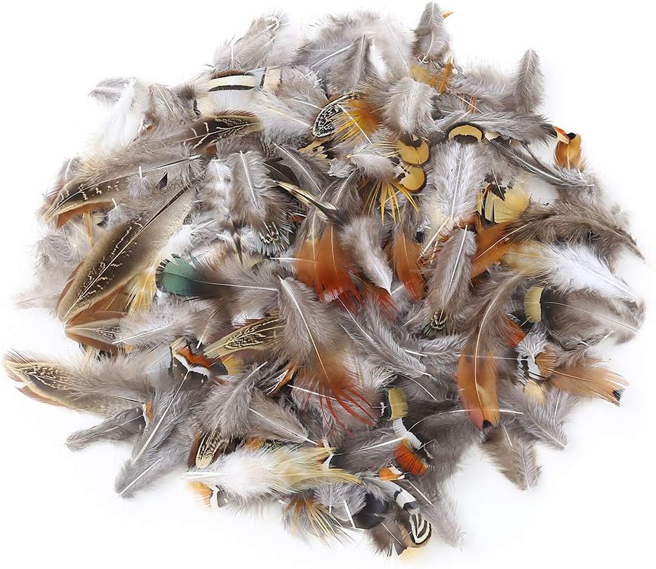 180pcs 9 Styled Natural Feathers Assorted Mixed Feathers for Jewelry and Dream Catcher Crafts