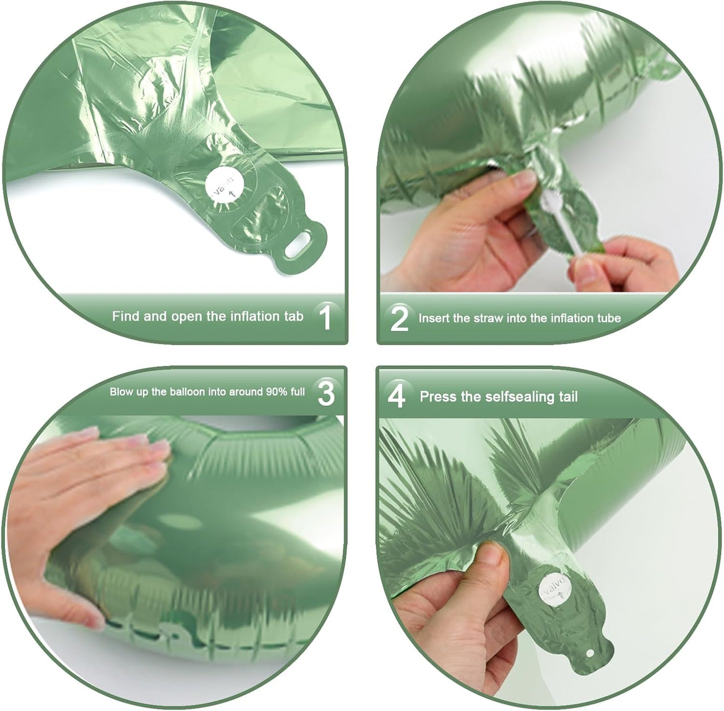 Sage Green 40 Inch 0 Number Balloons, 0 Decorations for 10 20 30 40 50 60 70 80 90 100 Birthday, 2026 Oliver Green Foil Giant Birthday Graduations Anniversary Party Balloon