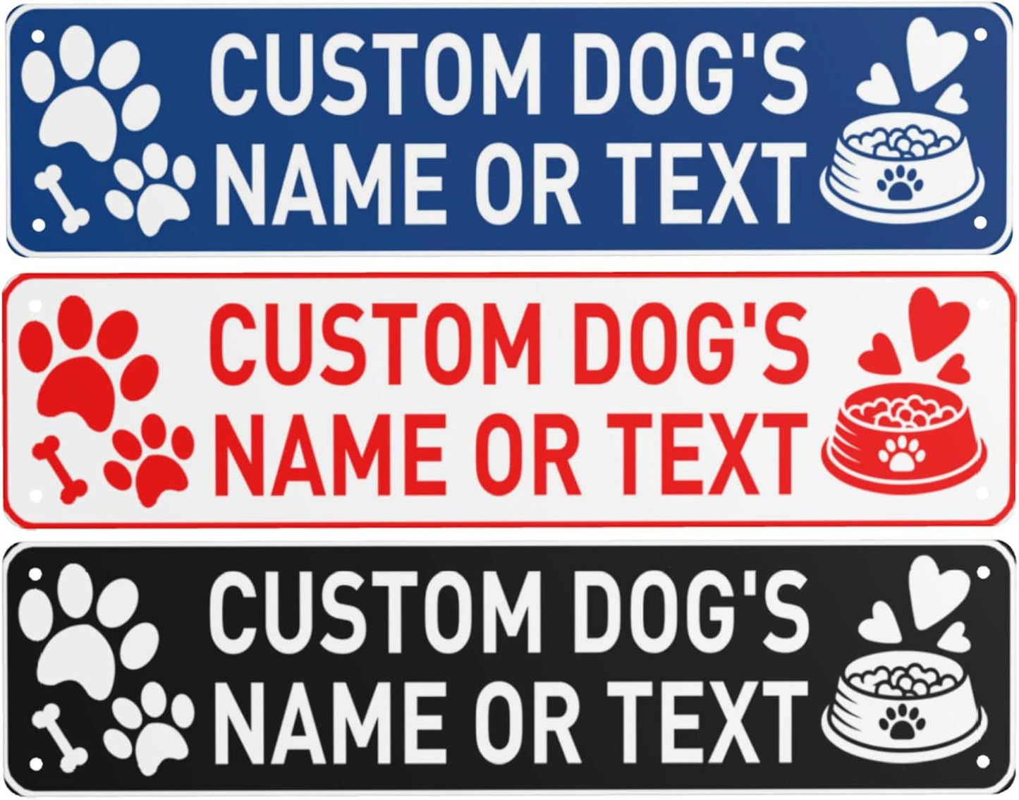 Custom Vintage Metal Sign Personalized Pet's Home Sign with Pet Name Paw Print Text Logo Rust Free Fade Resistant Home Outdoor Wall Signs