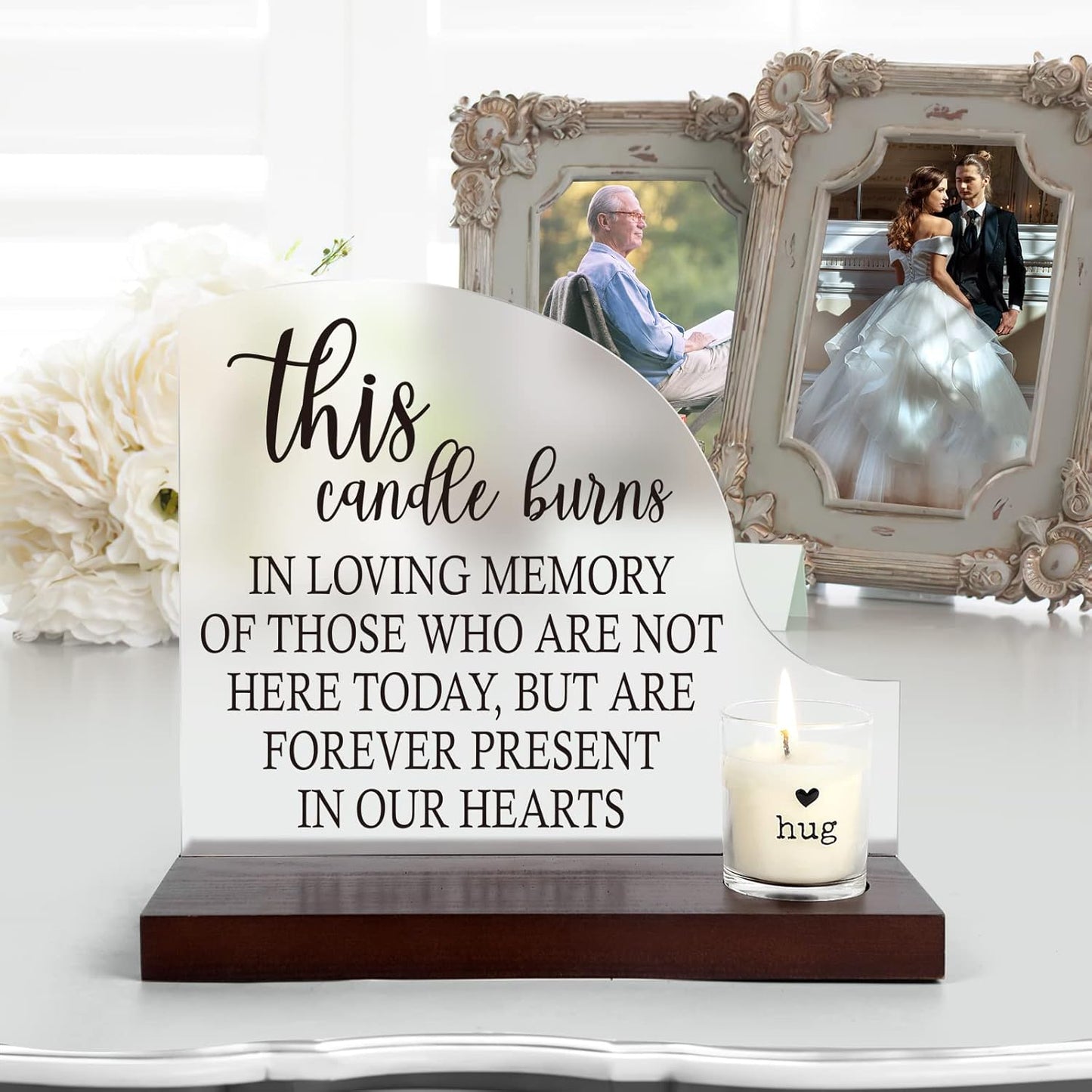 in loving memory wedding sign,wedding decorations,memorial candle,in memory of loved one gifts,wedding signs for ceremony and reception,fall wedding decorations,yahrzeit memorial candles,