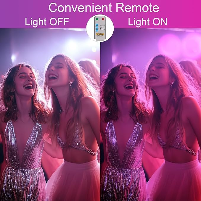 Black Light IP66 Waterproof,Blacklight with Plug and Switch, Flood Light for Glow Party,Halloween Decoration, Body Paint, Fluorescent Post (4PACK Without Remote, 40W)