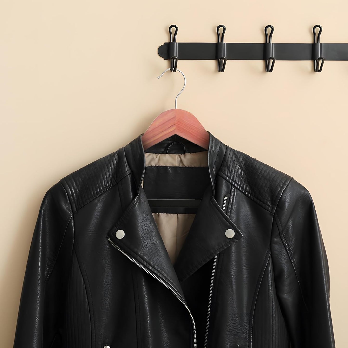 DEILSY™ Cedar Hangers for Closet - 5 Pack Extra Wide Wooden Hangers for Suits, Coat, Dress, Jacket, Clothes Storage - Non Slip Foam Padded Pant Bar with 360° Swivel Hook, Aromatic American Cedar Wood