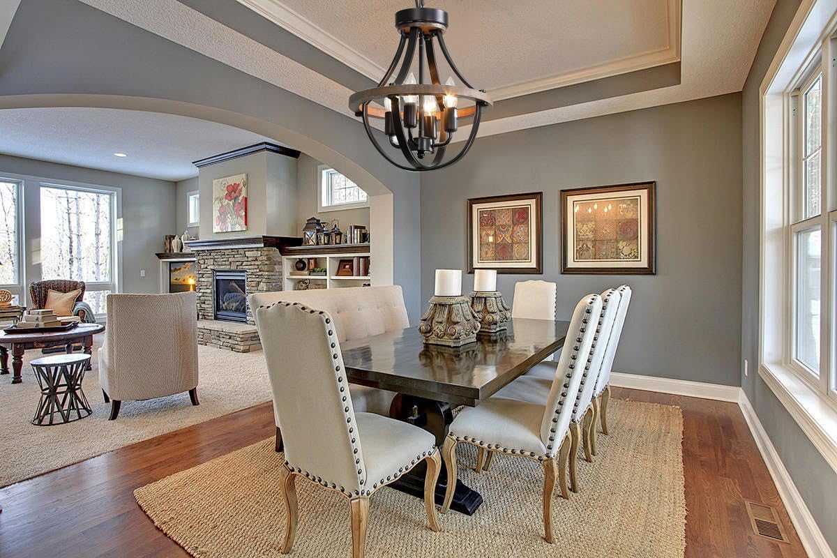 Farmhouse Modern Chandelier,16inch Rustic Vintage Ceiling Hanging Light Fixture, 5-Light Chandeliers for Living Room Entry Dining Room Hallway Foyer Entryway Kitchen Island Bedroom