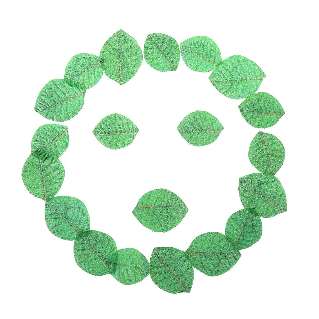 GEORLD 24Pcs Edible Cake & Cupcake Toppers Green Leaves Decoration …