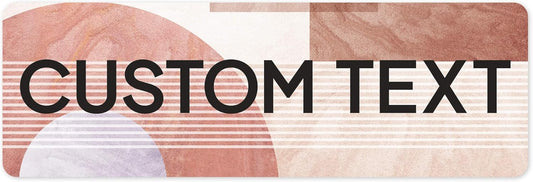 Custom Sign, Custom Street Sign, 11 Font Colors, 13 Font Styles, 4 Hole Options, 22 Sizes, 6x18 Inches, Rust Free DiBound, Fade Resistant, Made in USA by My Sign Center (Mid-Century Modern 2)