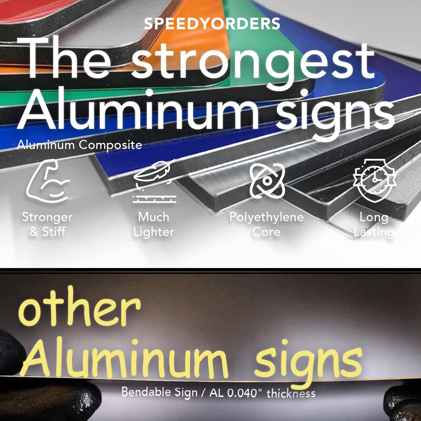 Custom Outdoor Metal Sign - Personalized Aluminum Safety and Business Sign, Waterproof (Green & White, 20x20 In)