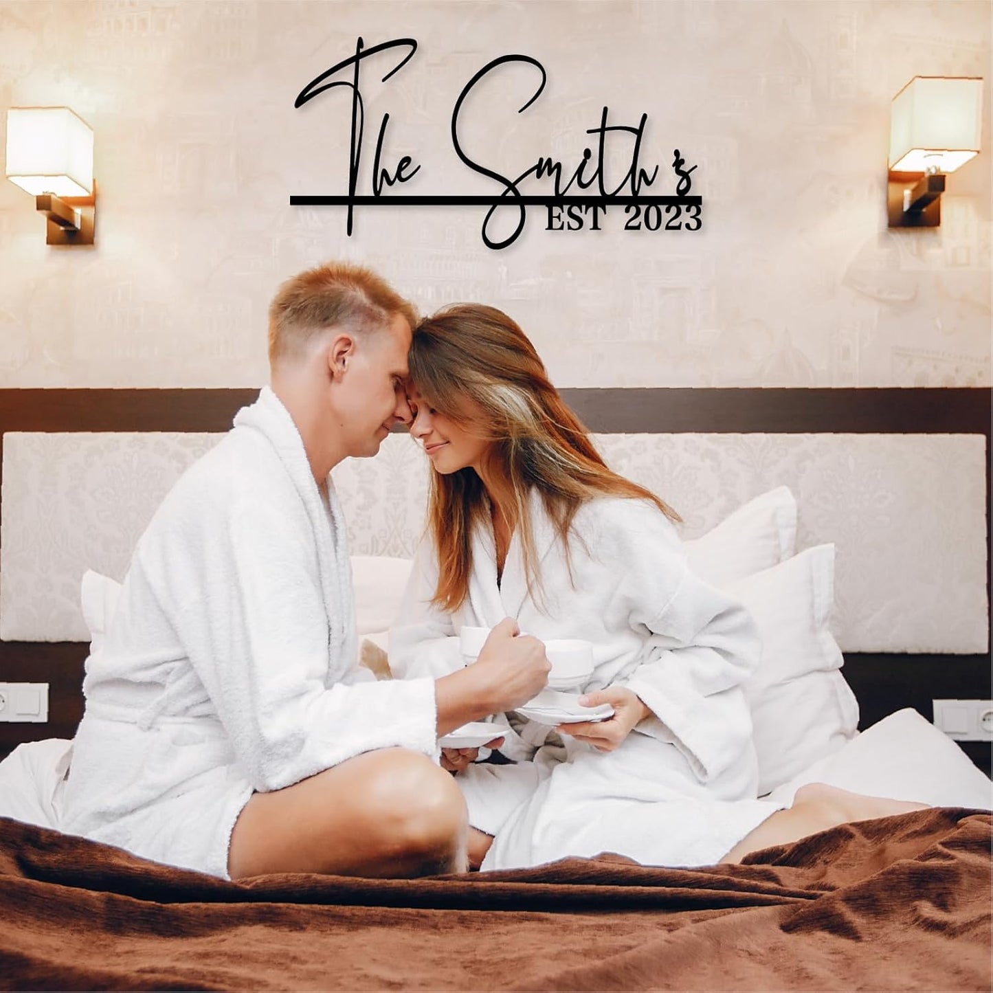 Custom Metal Family Name Signs for Wall Decor, Personalized Metal Last Name Sign Wedding and Housewarming Gifts, Family Established Sign