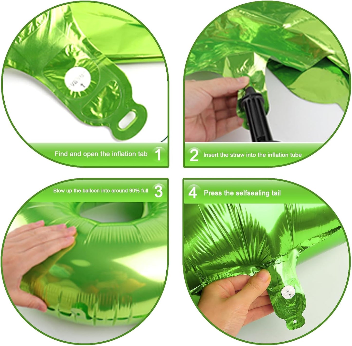Large 40 Inch Light Green 3 Number Balloon, 3 13 23 30 33 36 38 Light Green Birthday Party Decorations, Numbers Three Foil Balloons for Anniversary Party Graduations Celebration Supplies