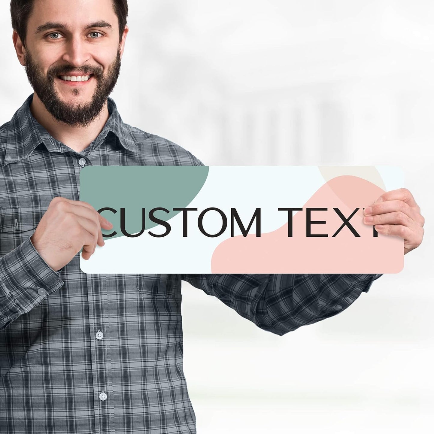 Custom Sign, Custom Street Sign, 11 Font Colors, 13 Font Styles, 4 Hole Options, 22 Sizes, 6x18 Inches, Rust Free DiBound, Fade Resistant, Made in USA by My Sign Center (Minimalist)