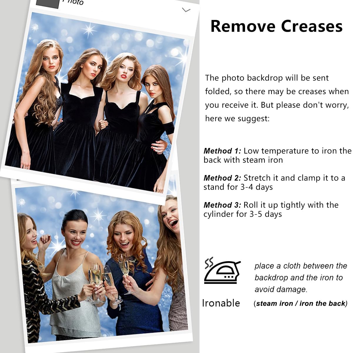 YongFoto Silver Blue Glitter Backdrop 12x10ft Silver Light Spots Blue Sequin Bokeh Photography Background Birthday Bridal Shower Wedding Photography Background Party Banner Portraits Photoshoot Props