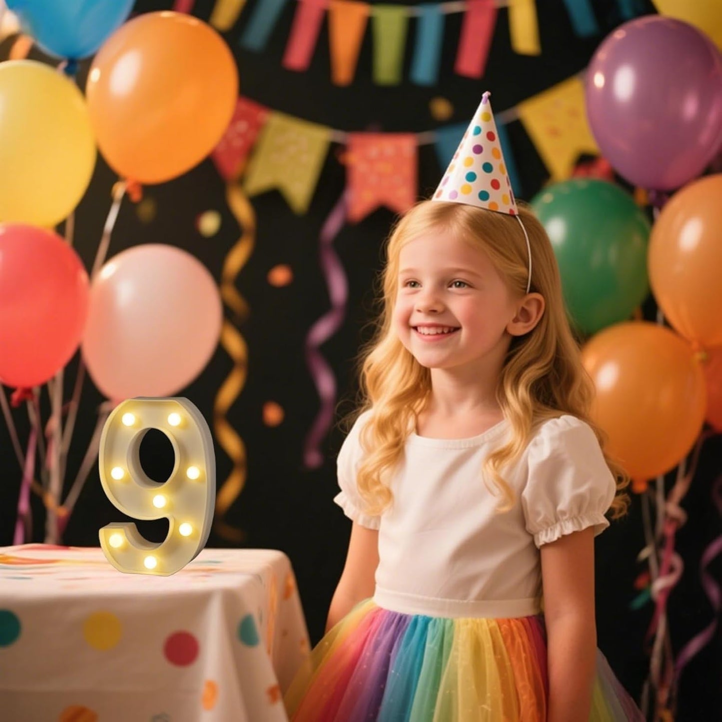 Foaky Rechargeable LED Letter Lights Sign Marquee Light Up Letters Sign for Night Light Wedding/Birthday Party Christmas Lamp Home Bar Decoration (9)