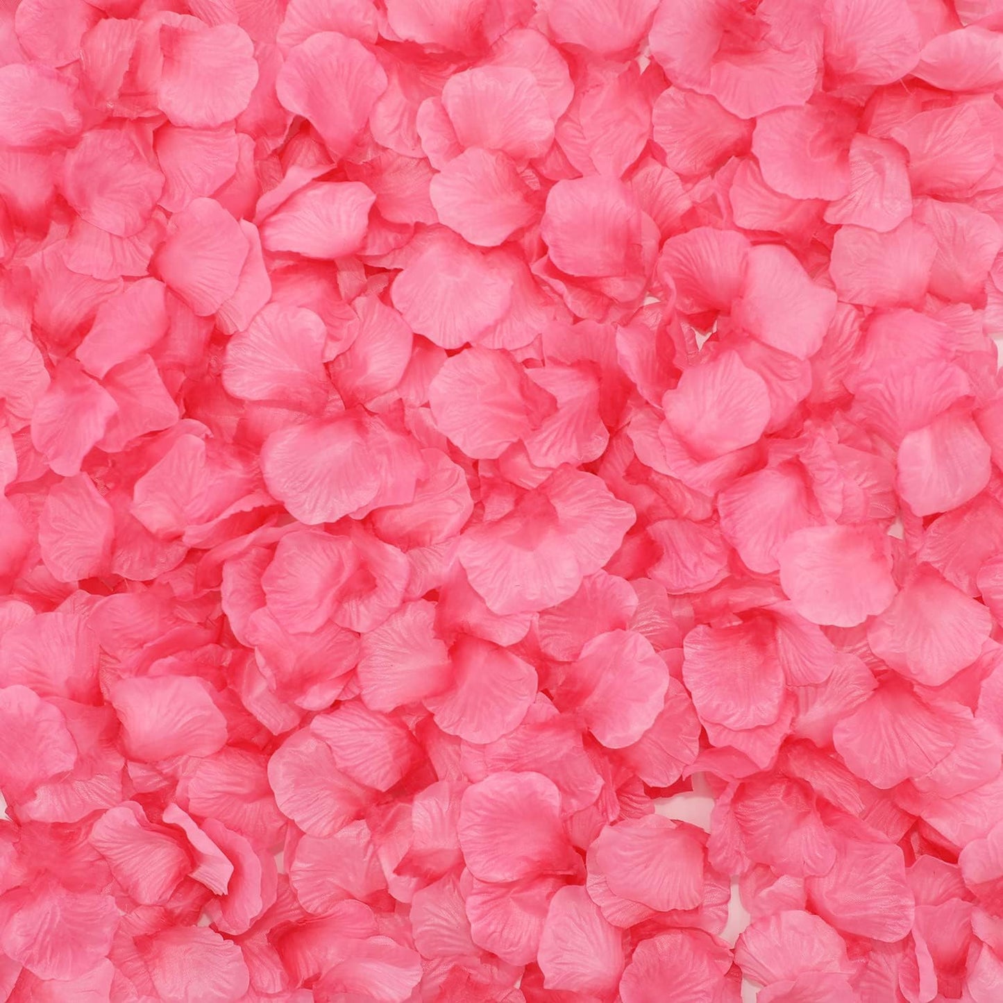 CODE FLORIST 1500 PCS Silk Rose Petals for Valentine's Day,Fake Rose Petals for Romantic Night,Wedding,Proposal Anniversary Flower Decorations(Separated,Scented,Light Pink&Hot Pink)
