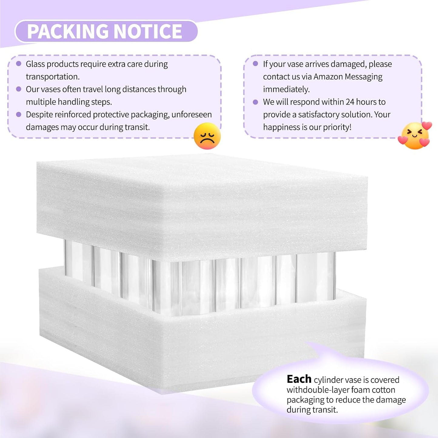 12Pack Glass Cylinder Vases for Centerpieces - 16 Inch Tall Flower Vase for Wedding Decorations, Floating Candle Holder Vase Bulk,Glass Hurricane Candle Holders for Table Shelf, Party, Home Decor