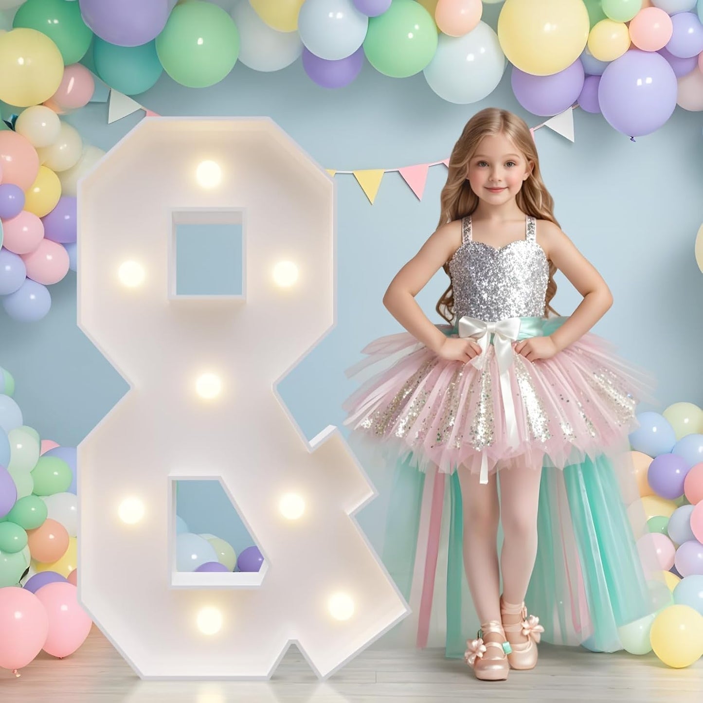 JoyMuse Marquee Letters 3 Feet Tall, Light Up Letters 3FT with Lights, Large Letters for Party, Letter & Light Up Letters for Baby Shower Wedding Proposal Graduation Birthday Decorations