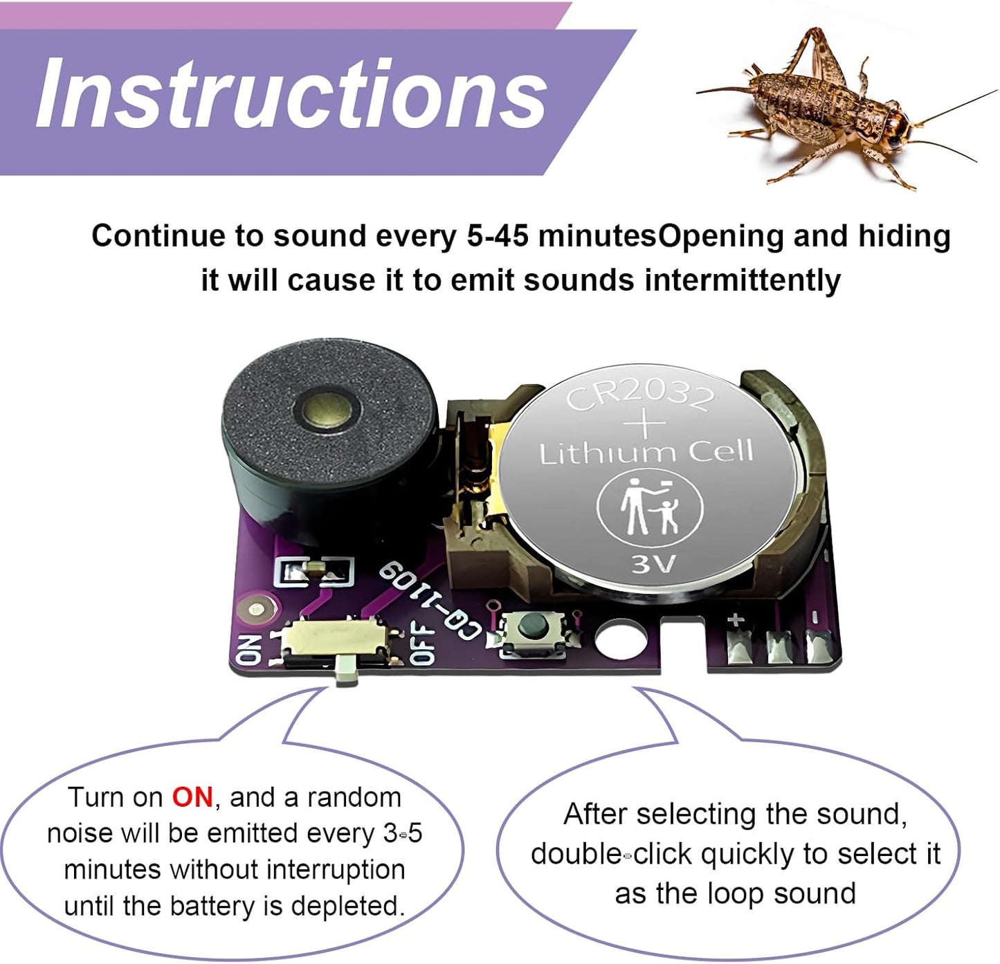 Cricket Noise Maker Prank (6PCS) - Stealth Hidden Beeping Gag Kit with Long-Lasting Battery, Multi-Sound Prank Devices for Office Pranks, Home, Car & April Fools Day Gifts for Adults