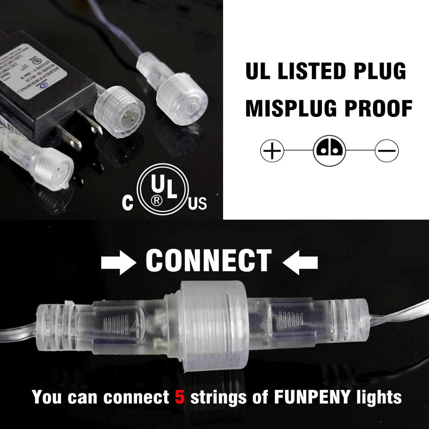 Dazzle Bright 288 LED Christmas Light, 11.8 Inch Meteor Shower Rain Lights with 8 Tubes，Waterproof Plug in Falling Rain Lights Christmas Decorations for Xmas Bushes Tree Yard Party (RED)