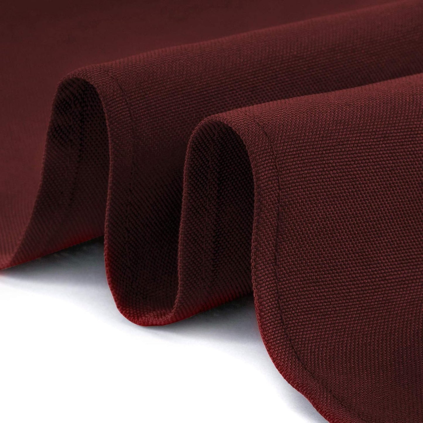 Lann's Linens - 10 Premium 120" Round Tablecloths for Wedding/Banquet/Restaurant - Polyester Fabric Table Cloths - Burgundy