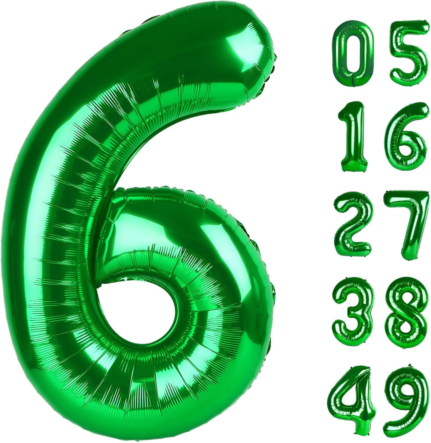 2026 number balloon dark green