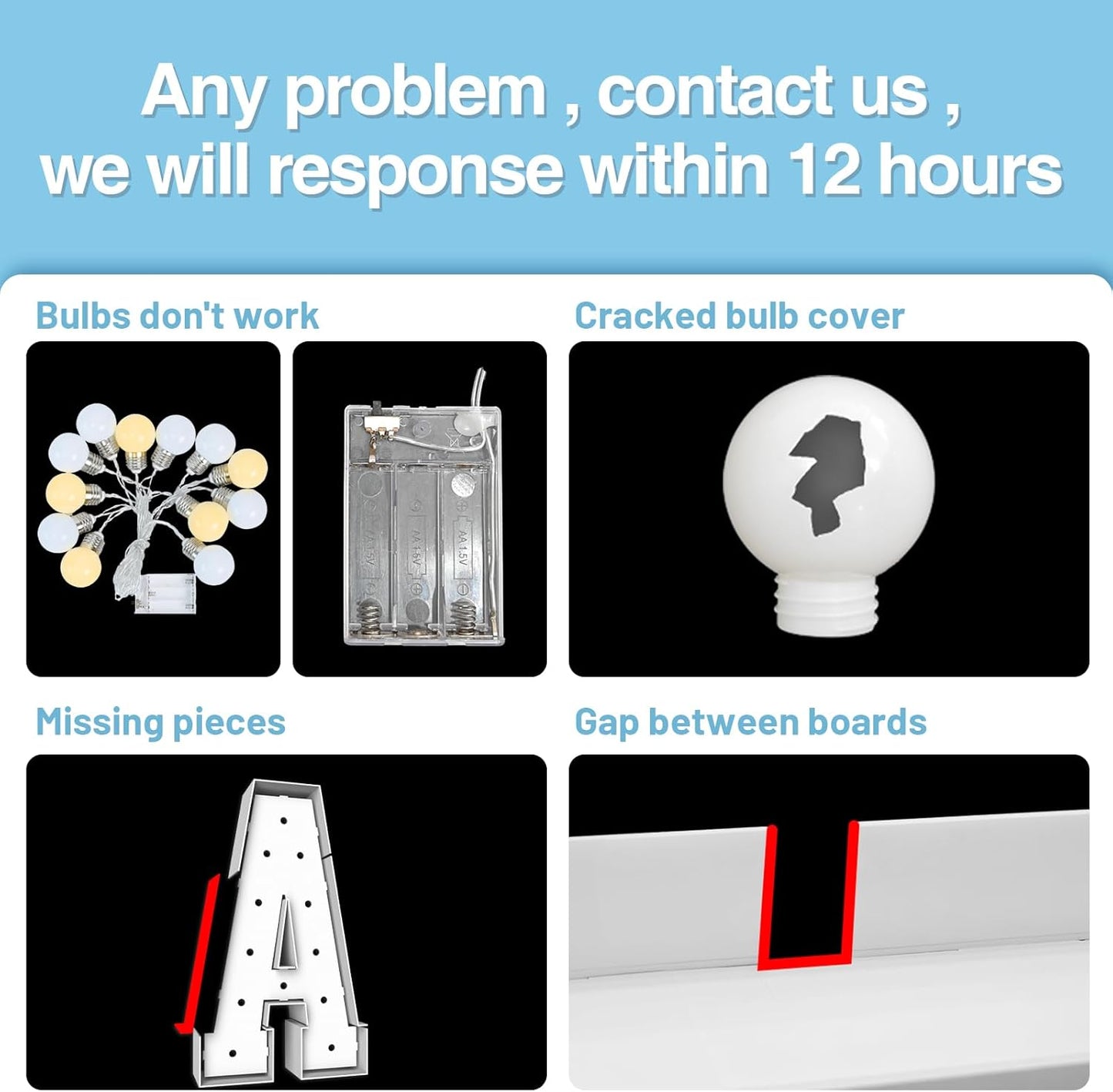 4FT Marquee Light Up Letters P,Party Decoration Large Marquee Light Up Letters with Weighted Water Bag,Pre-cut Foam Board Set Can Be Used for Birthdays,Weddings,Baby Anniversaries