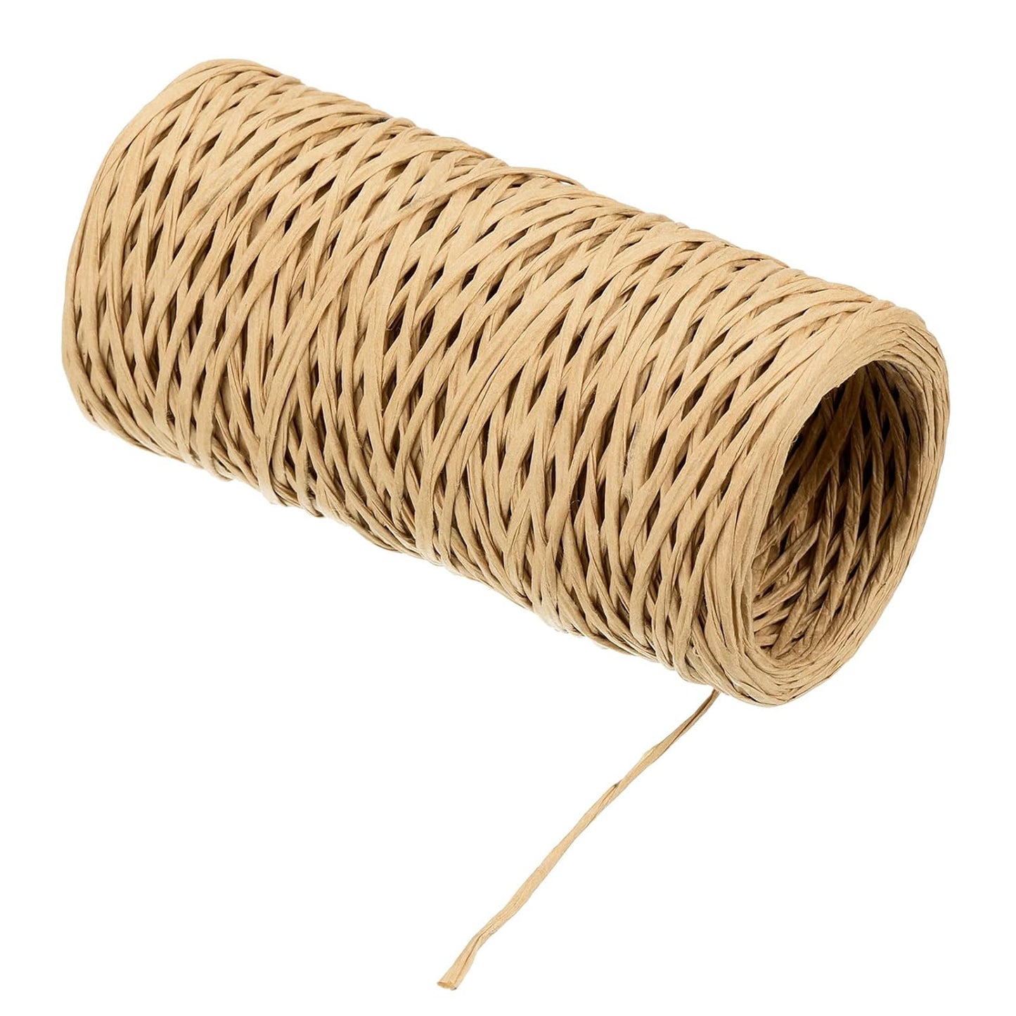 PATIKIL 164 Feet Floral Bind Wire Wrap Twine, 1mm Florist Wire Iron Wire Paper Covered Vine Wrapping Binding Wire for Flower Bouquets, Khaki