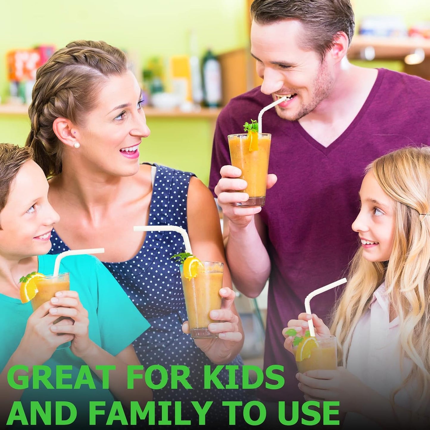 Bendable Paper Straws for Drinking, White, 7 3/4 inches, 250 Count - Great for Kids, Elderly, Home and Restaurant