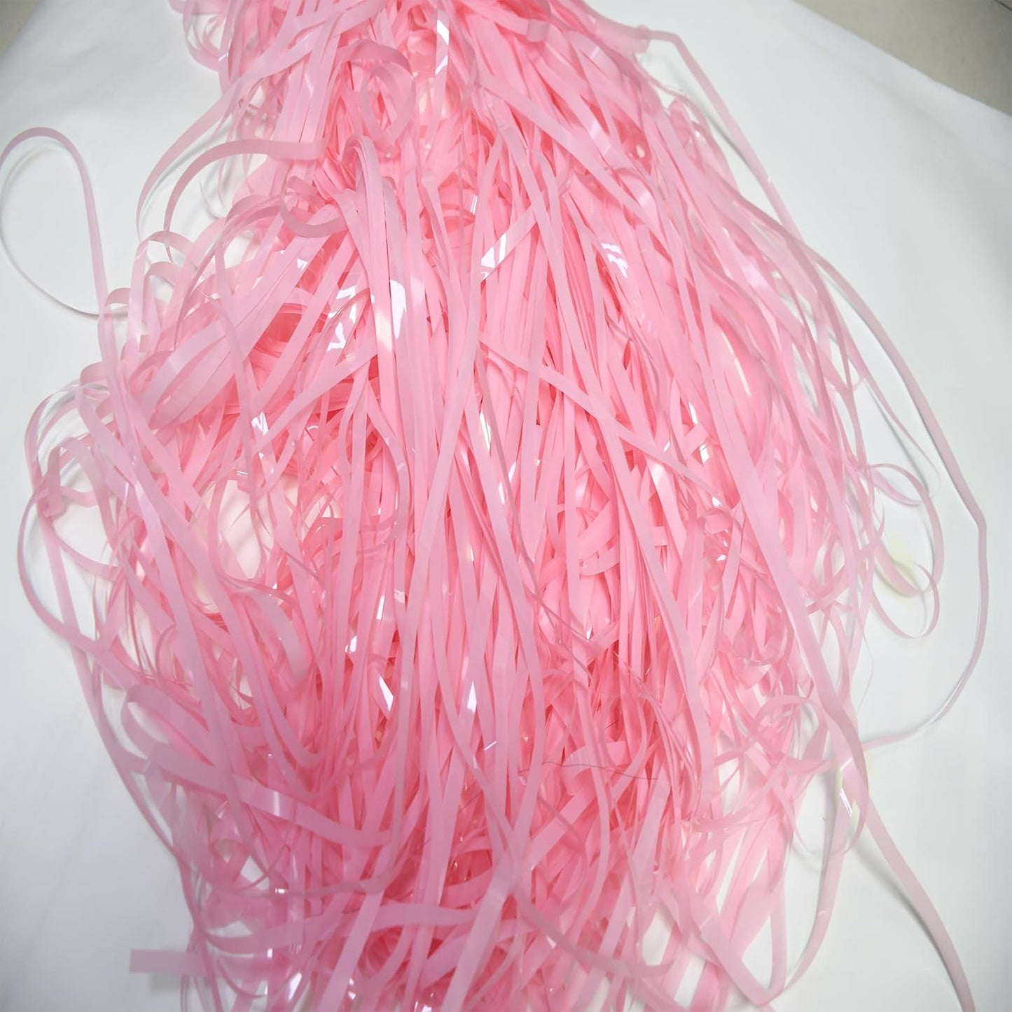 BRAVESHINE Pastel Pink Foil Fringe Curtains Tinsel Backdrop - 2 Pack Photo Booths Party Streamers Supplies for Halloweens/Boo Girls Princess Birthdays Bridal Shower Bachelorette Sweet Bow Decorations