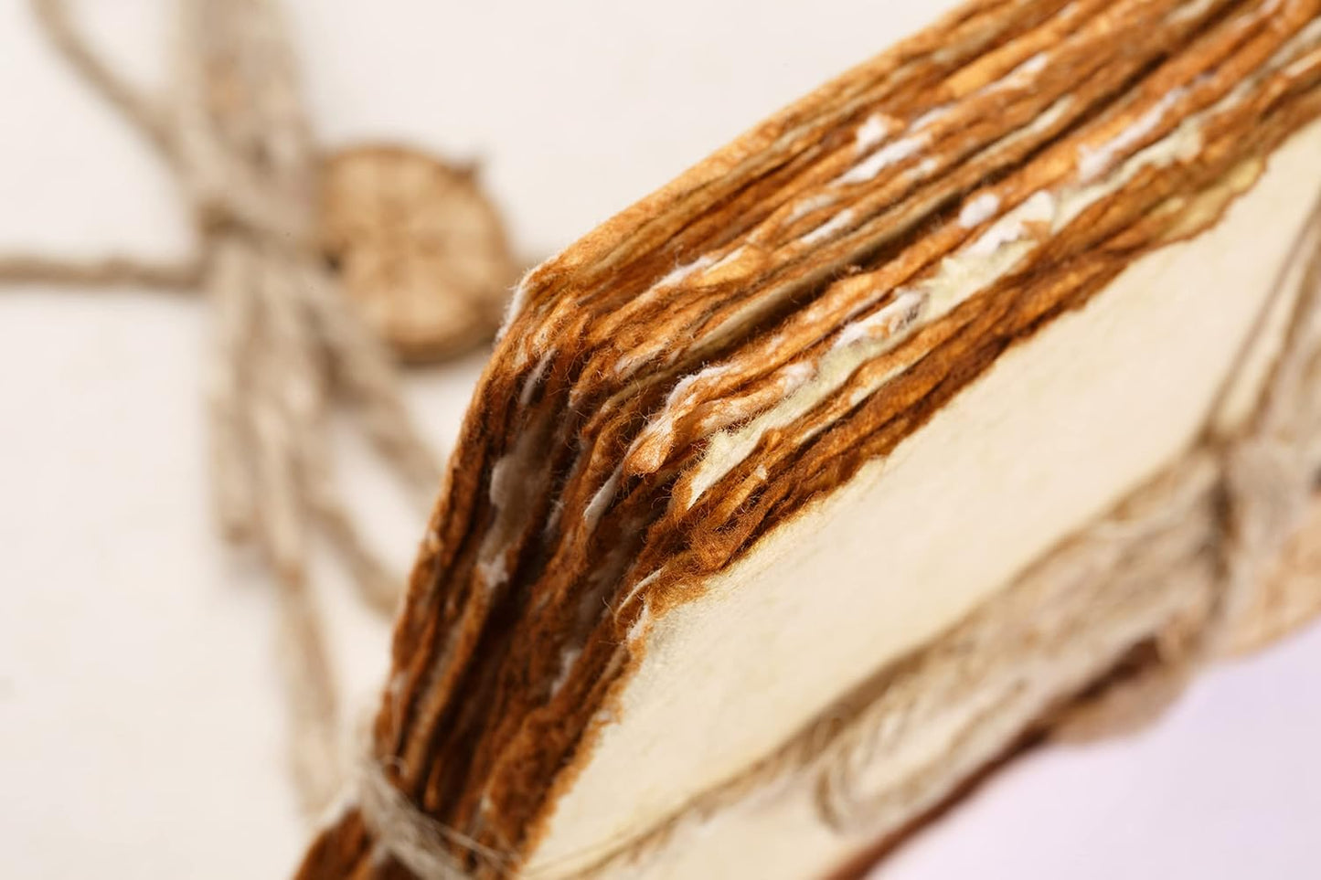 Wanderings Handmade Vintage Deckle Edge Blank Paper - 5.8x8.3 (A5) - A5 Package of 50 for Writers Invitations Crafts - Thick 150 GSM Recycled Paper