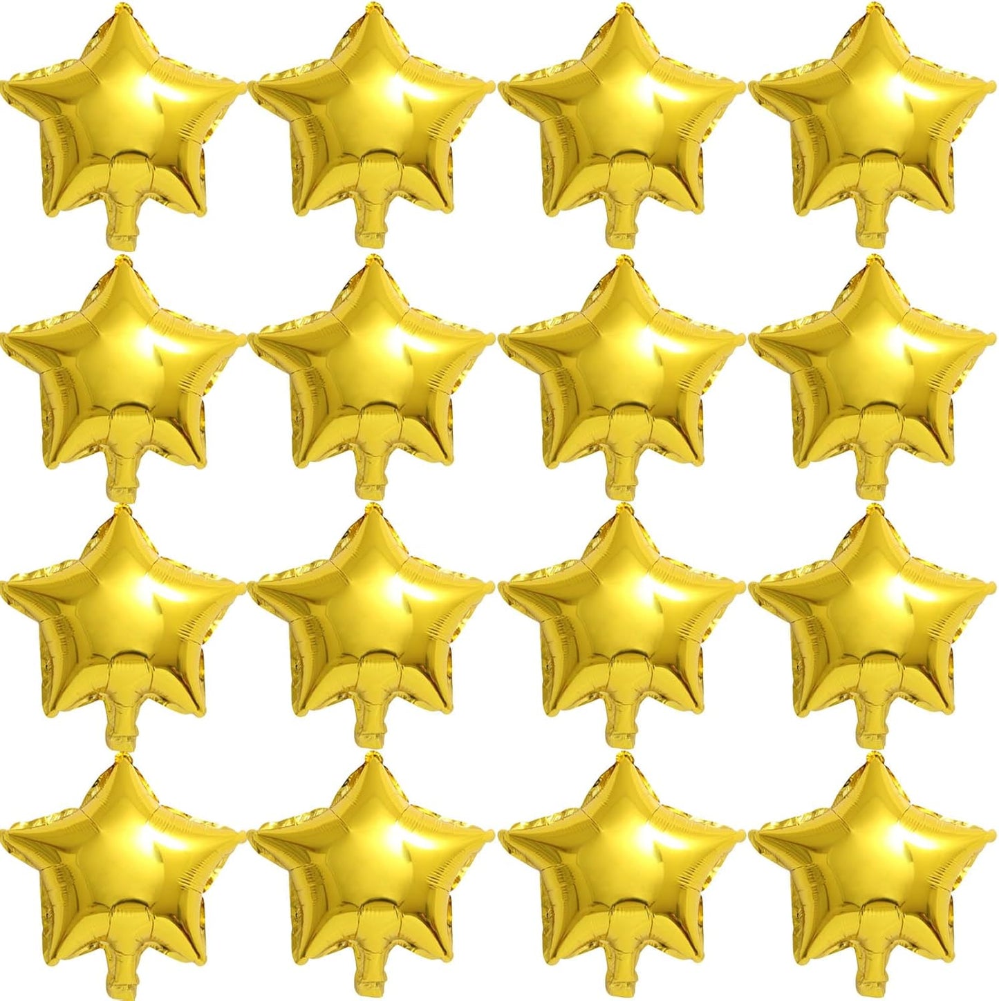 50 Pieces 10" Gold Foil Star Balloons for Party Decorations