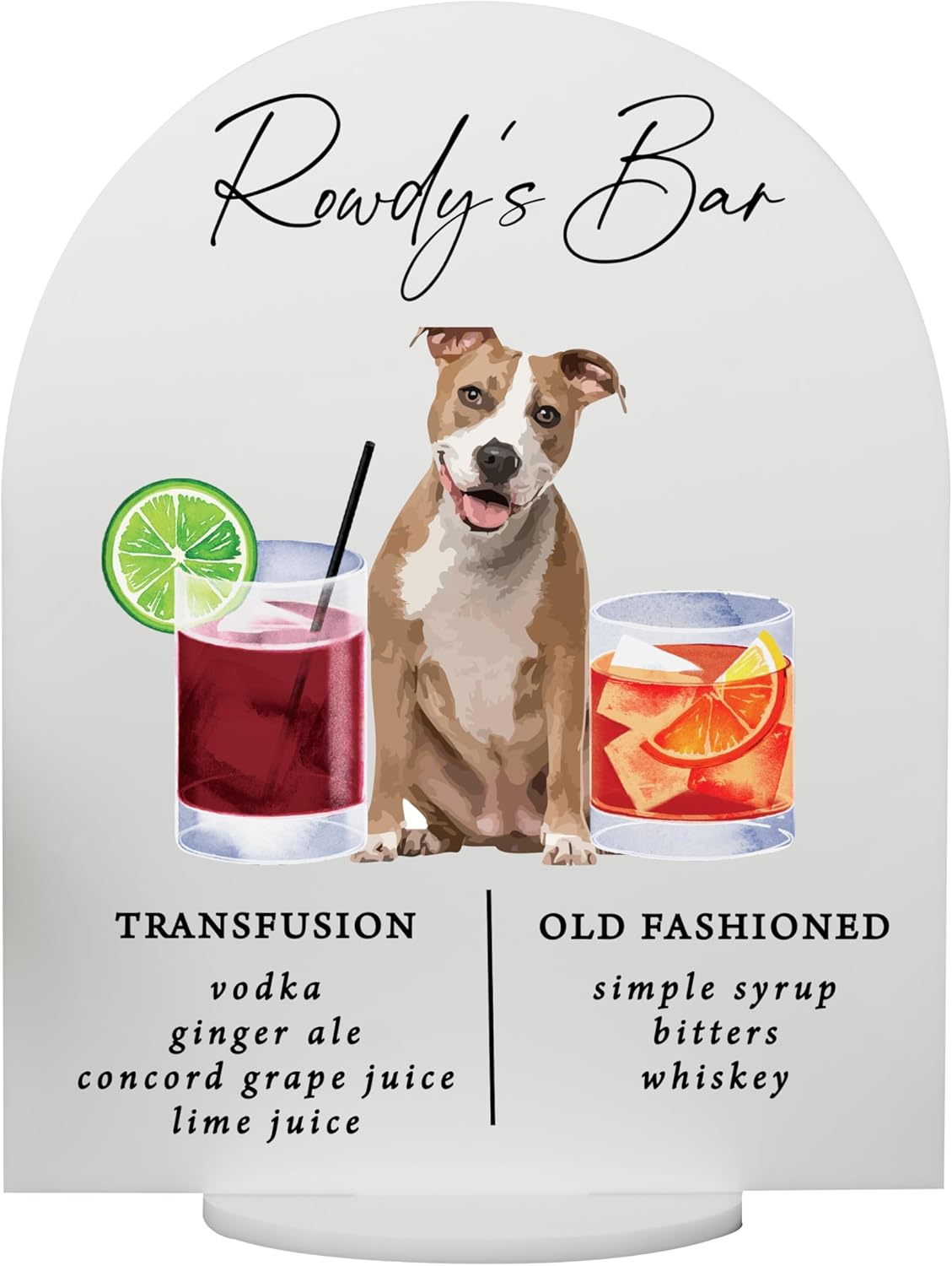 Pet Signature Drink Wedding Signs