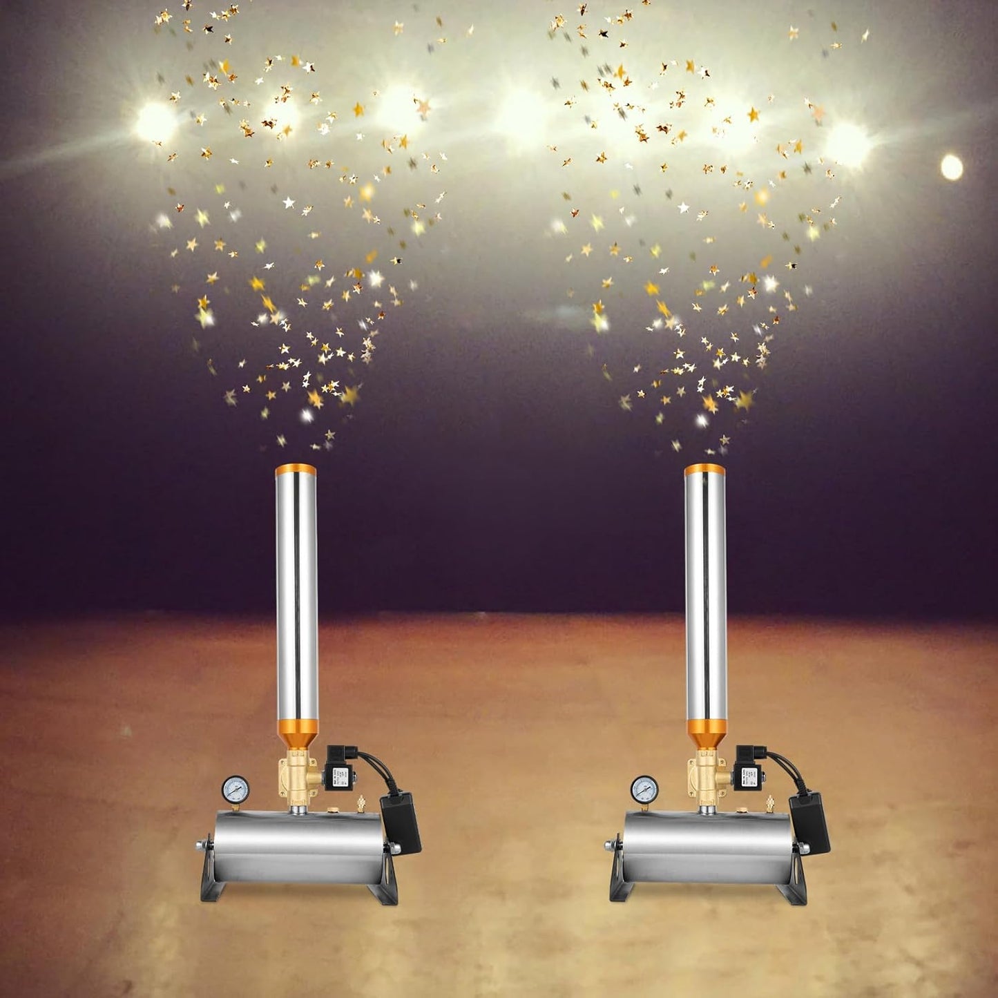 2PCS Confetti Cannon Machine Remote Control Confetti Launcher Machine Cannon Wireless Party Wedding Stage Paper Shots