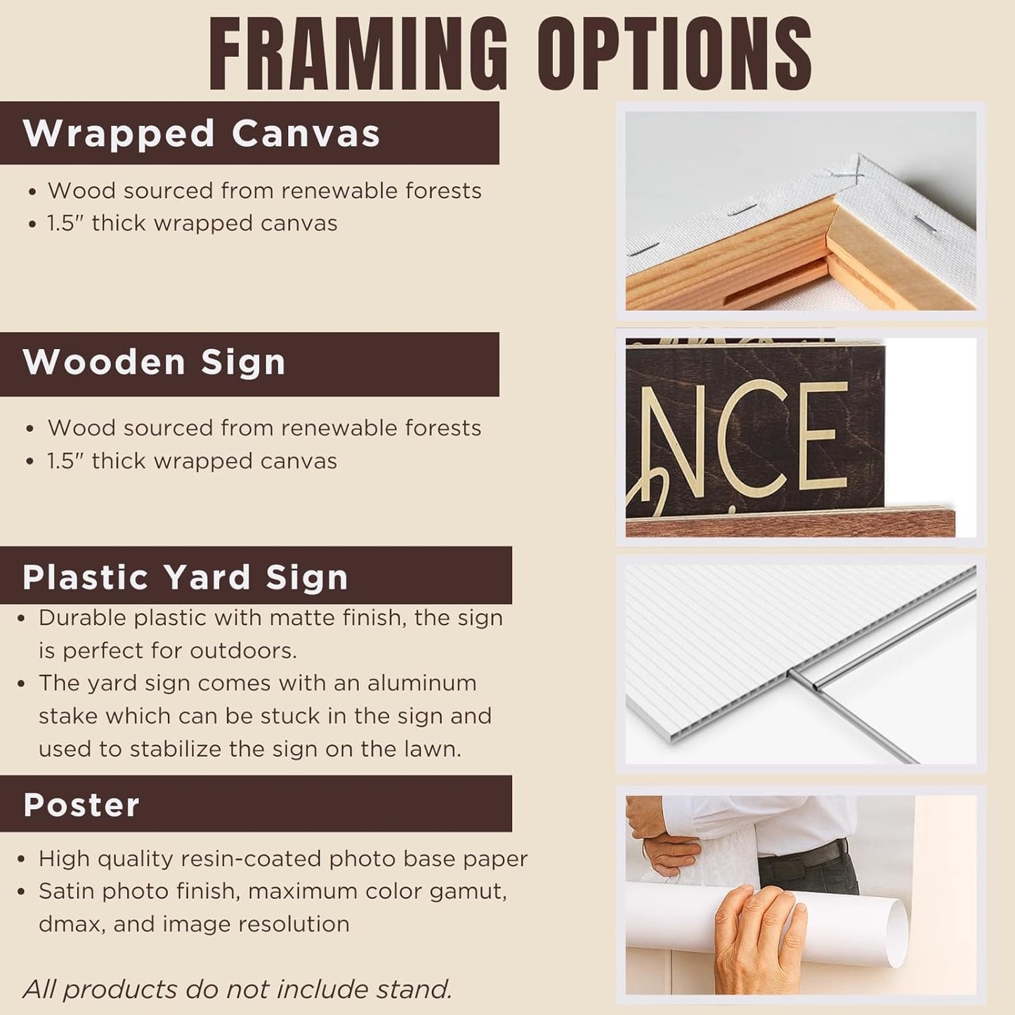 Personalized Wedding Welcome Sign - Custom Gifts for Weddings, Christmas, Engagement Party, Anniversary, Custom Bride & Groom Reception Sign with Photo, Corrugated Plastic H Stake