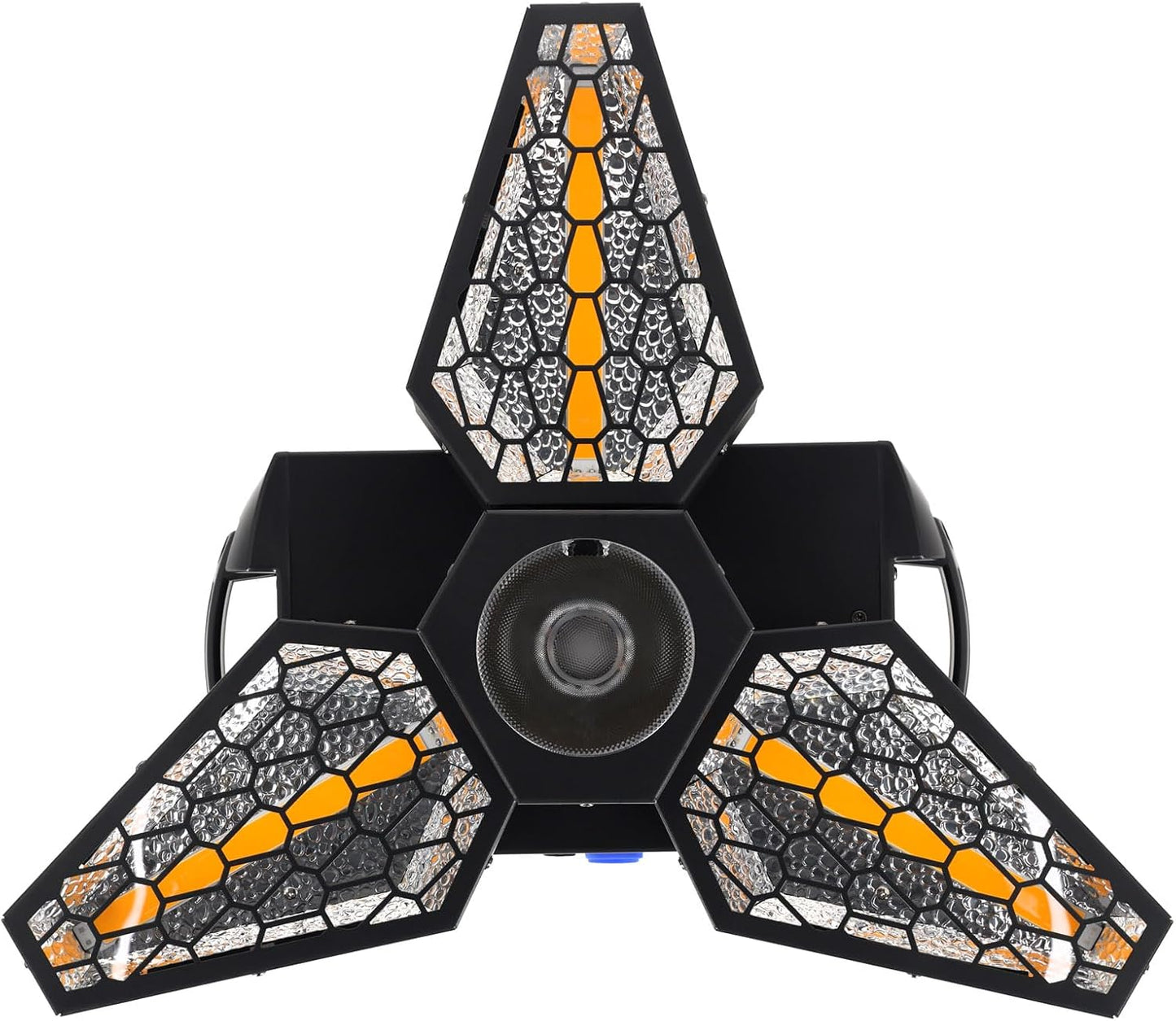 Rockville Leaf Spinner 250W 3-in-1 Rotating DJ Stage Light with Retro Amber RGBW LEDs and 26-Channel DMX Control