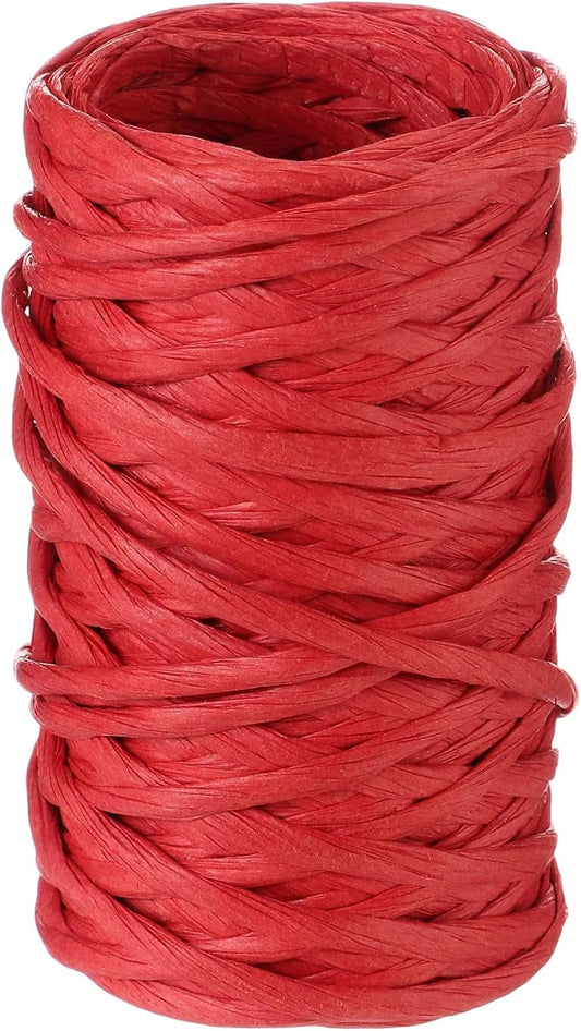 Syhood 65 Feet Floral Wire Rustic Vine Bind Wire for Craft Wrapping Flower Bouquets (Red,1 Roll)