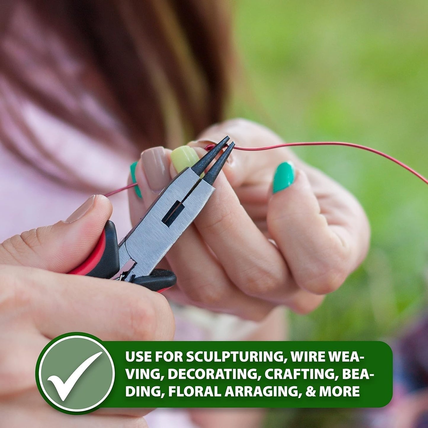 Mandala Crafts 13 Gauge Anodized Aluminum Craft Wire for Jewelry Making - 60 FT Colored Flexible Magenta Wire - Bendable for Bonsai Armature Crafting Sculpting