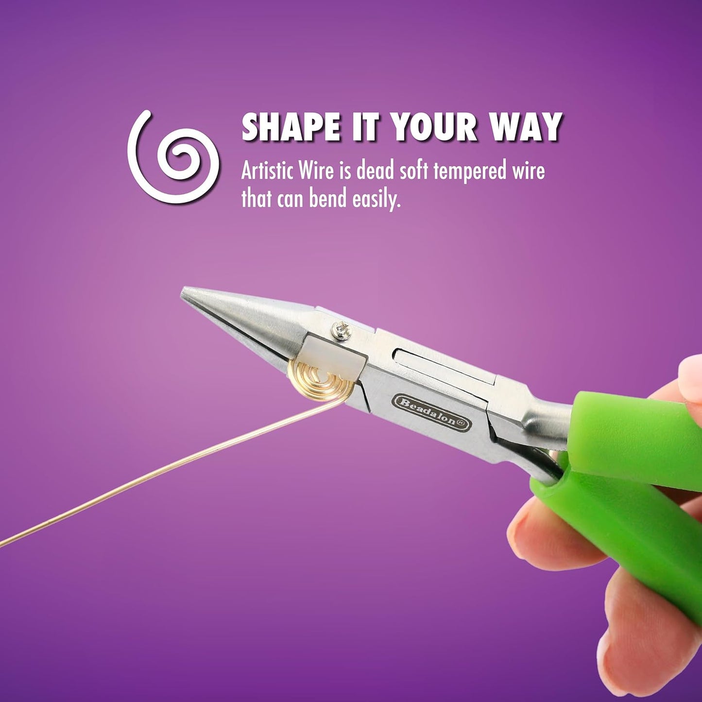 Artistic Wire, 22 Gauge Tarnish Resistant Colored Copper Craft Wire, Natural, 15 yd