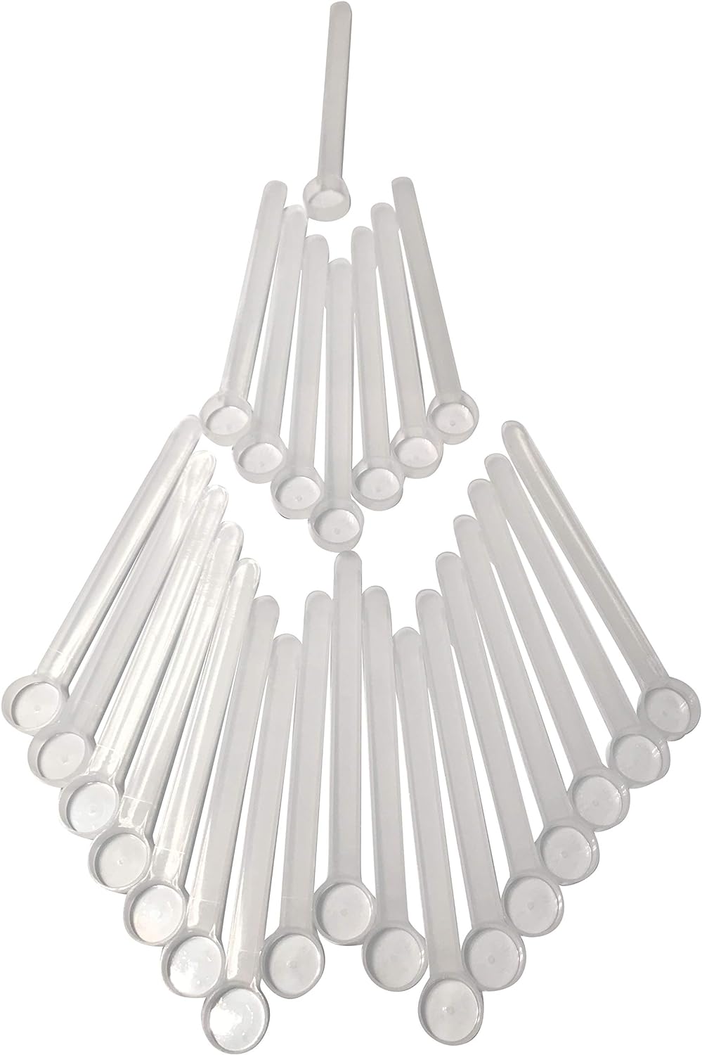 1/2 Teaspoon (2.5 mL) Long Handle Scoop for Measuring Coffee, Pet Food, Grains, Protein, Spices and Other Dry Goods (Pack of 100)