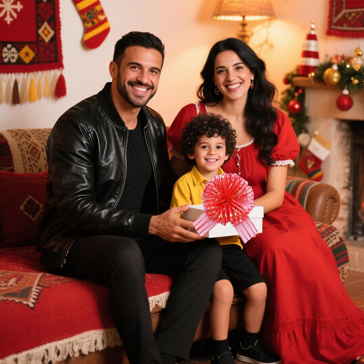 12 Pcs 6 Inch Large Organza Pull Bow Ribbon – Elegant Gift Bows for Wedding Decorations, Christmas Wrapping, Birthday Parties, Car Decor, Gift Baskets, and Valentine's Day Packaging(Red)