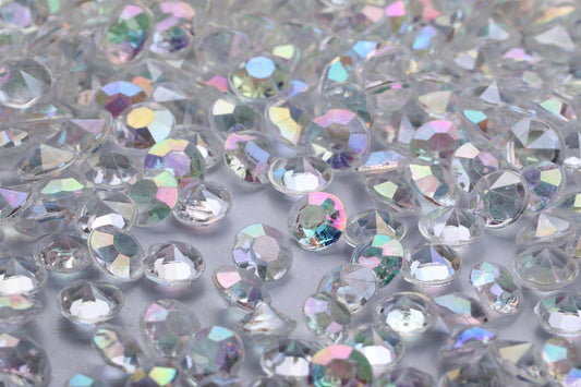 5000 pcs/Pack Wedding Table Scatter Confetti Crystals Acrylic Diamonds 6 mm Rhinestones for Wedding, Bridal Shower, Vase Beads Decorations (6mm, AB Clear)