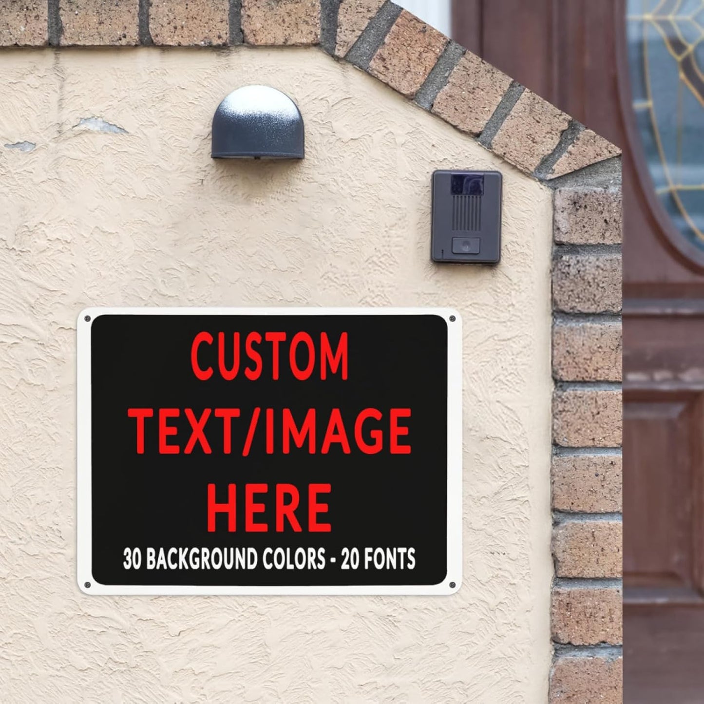 Custom Sign Personalized Custom Metal Sign, Customize For Office, Business, Workplace, Office, Home, Delivery Signs 8x12