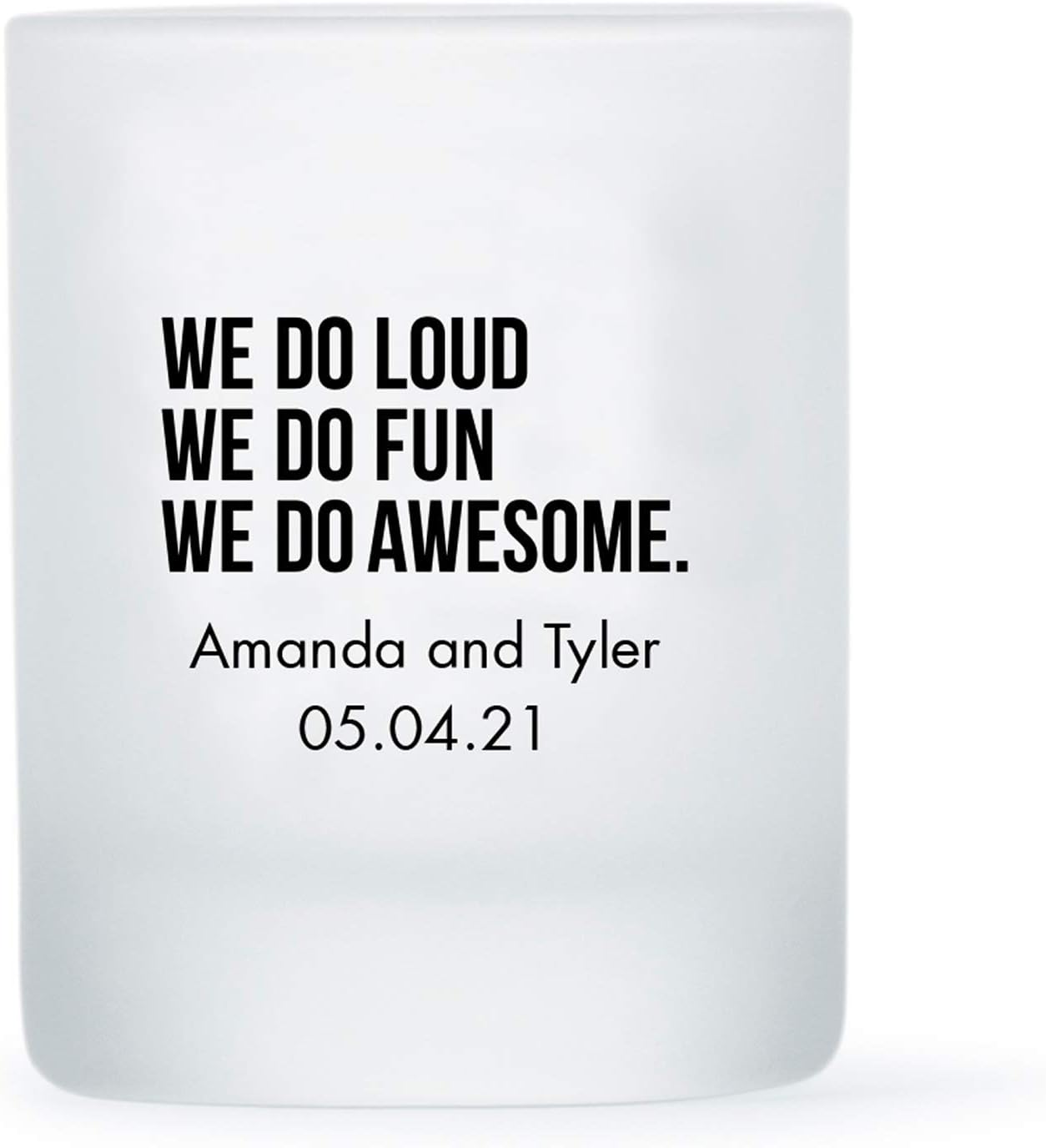 WEDDINGSTAR Personalized 3oz Frosted Shot Glass Customizable Full Color Print - 1 pack (sample)