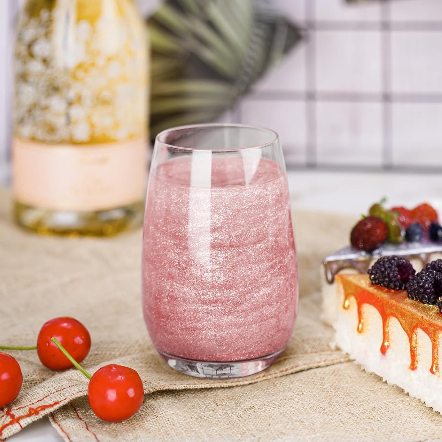 NiHome Edible Food-Grade Glimmer Powder Glitter Luster Dust Metallic Food Decorating Sprinkle Glimmery Dust for Drink Wine Beverage Cake Candy Dessert Bakery Restaurant Vegan (0.18oz/5g, Girl Pink)