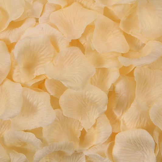 1000 Pcs Artificial Fake Rose Petals,Flower Petals for Romantic Night, Engagement, Party, Wedding, Event Flower Decorations, in Bulk(Champagne Color)