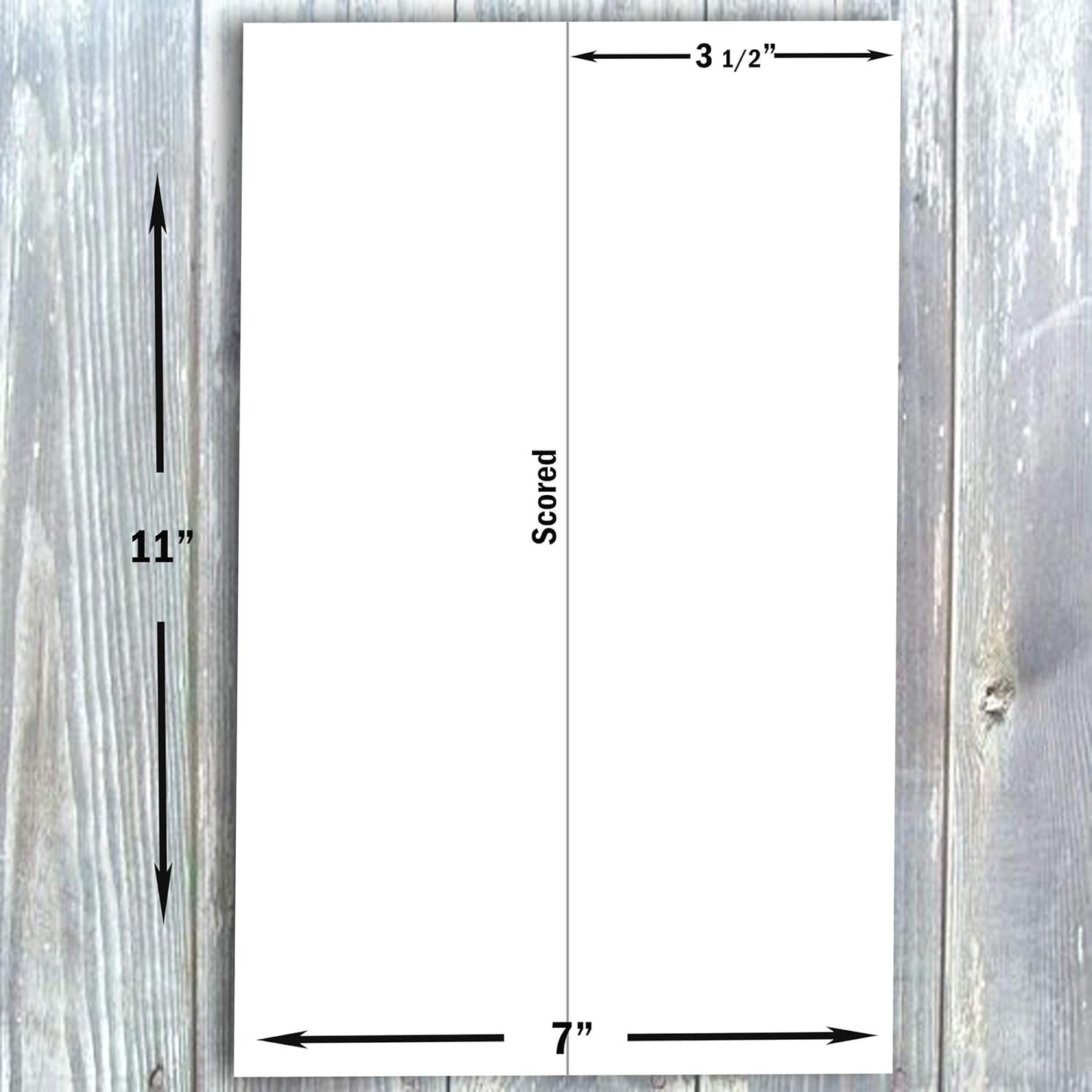 Hamilco Blank Tent Name Place Table Cards 3 1/2" x 11" Folded Card Stock - White Cardstock Paper 80lb Cover - 100 Pack