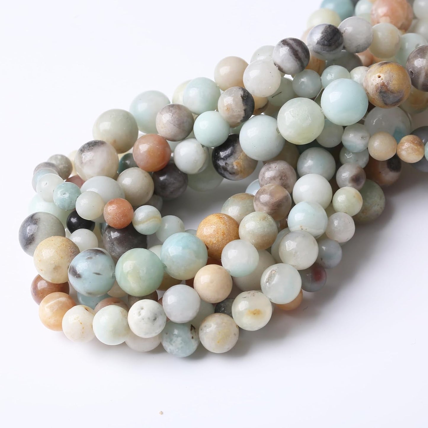 Fancy Stone Beads for Jewelry Making DIY Craft Gemstone Beads Kit (12mm, 30pcs) Smooth Healing Crystal Beads for Bracelets, Necklaces, Home Decor