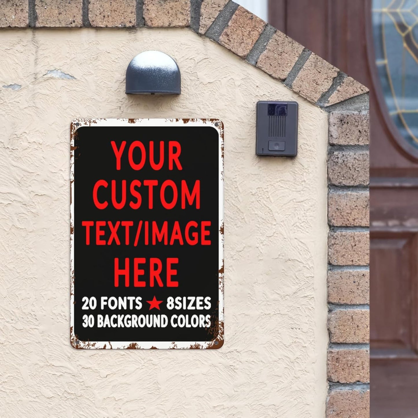 Custom Sign Personalized Custom Metal Sign, Customize For Office, Business, Workplace, Office, Home, Delivery Signs 8x12