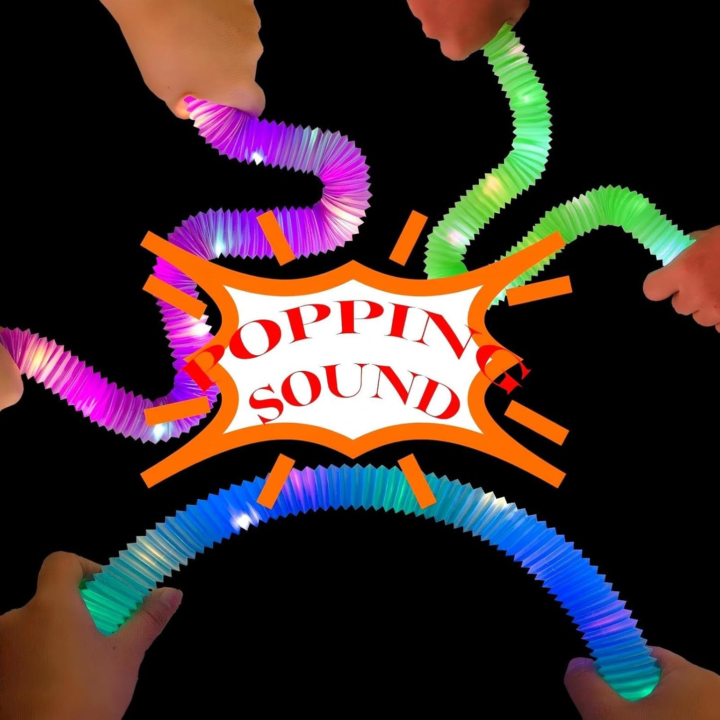 Orange 24 Pack Light Up Party Favors Supplies,Bulk Glow Sticks Bracelet,Necklace Accessories for Kids,Birthday Return Gifts Treats,Easter Basket Goodie Bag Stuffer Fillers for Boys Girls