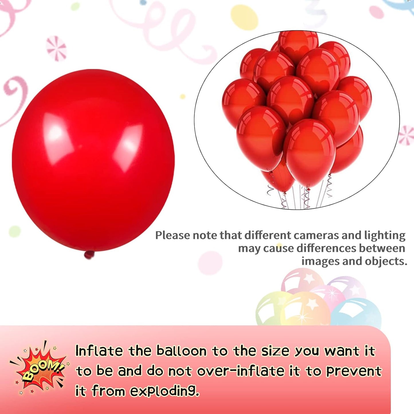 KAWKALSH Red Balloon Arch Kit 111Pcs 18 12 5 Inch Latex Party Balloons Garland for Birthday Baby Shower Wedding Engagement Anniversary Christmas Party Decorations