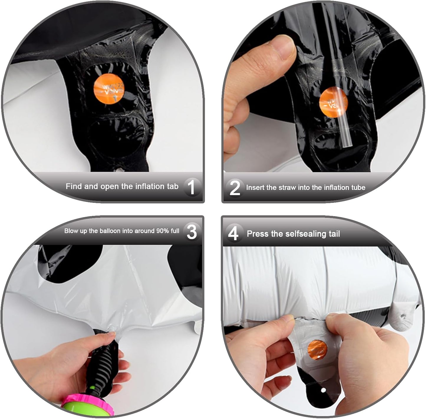 Cow Print 40 Inch Large Number 5 Birthday Balloon, Five 5th 15 25 35 50 55 Birthday Celebration Decorations, Foil 5 Mylar Helium Number 5 Balloons Girl Boy Anniversary Party Supplies