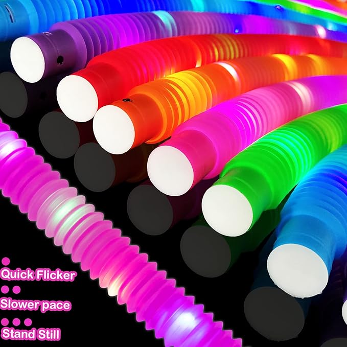 Glow Sticks Bulk Party Favor Supplies for Kids 48 PCS,Glow in Dark Bracelet Necklace Accessories for Birthday Wedding Parade Throw,Valentines Mardi Gras Handout Giveaways Prizes for Toddler Boys Girls