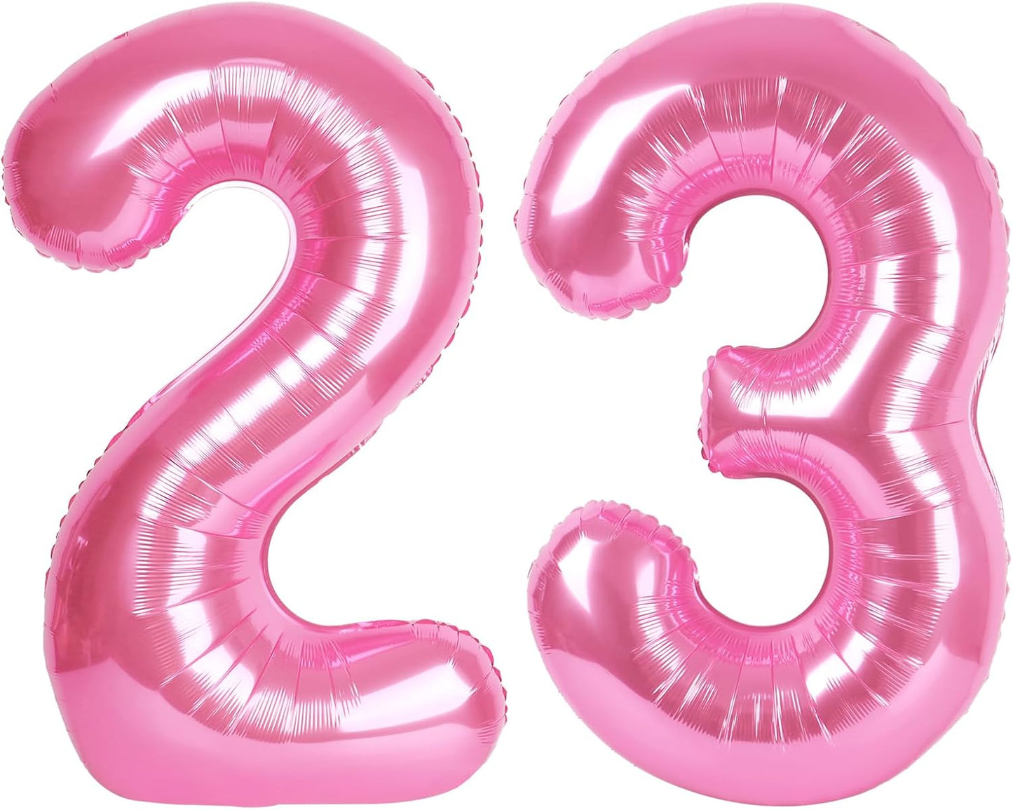 number pink 23 balloon